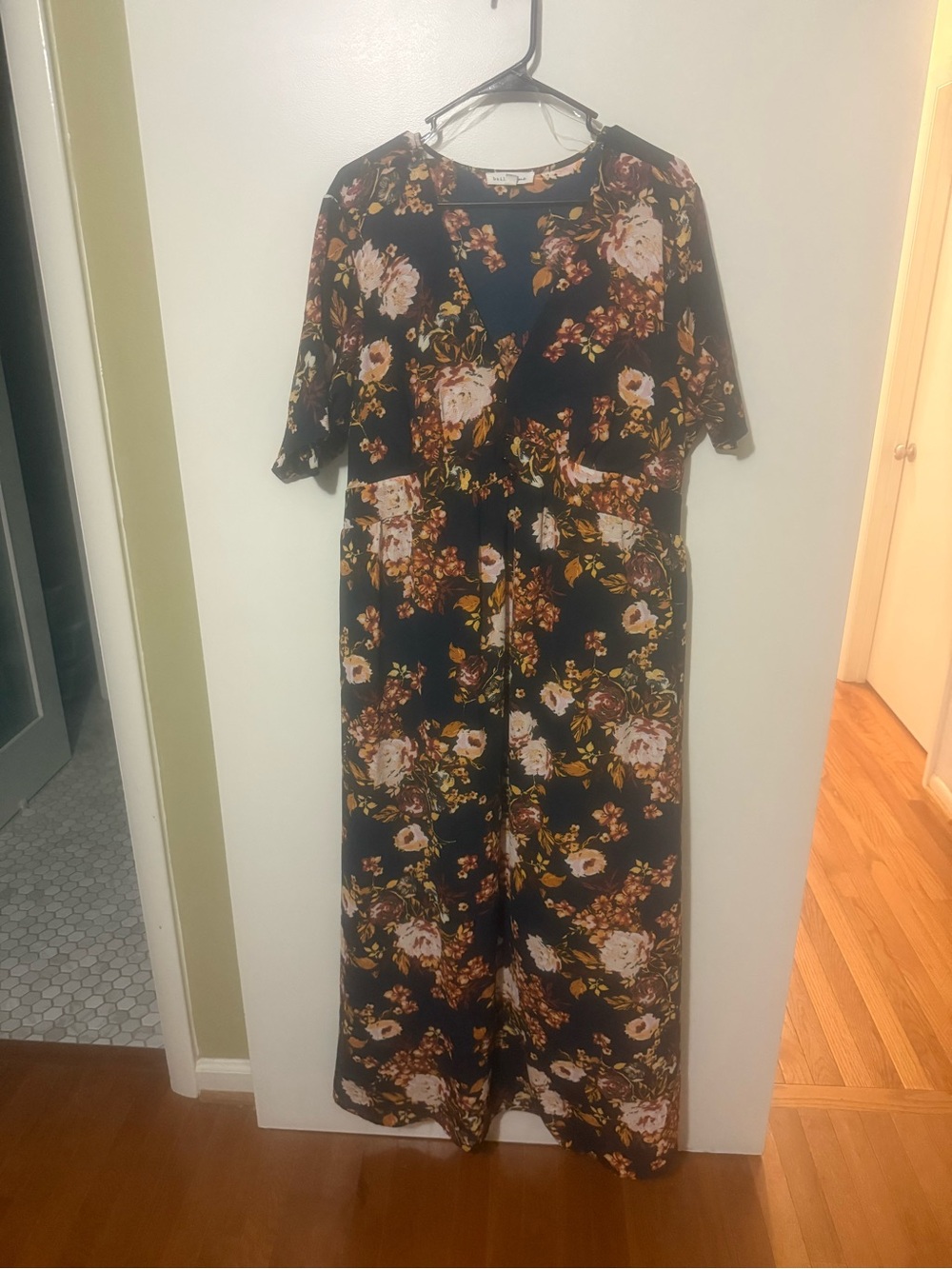 Navy Floral Maxi Dress